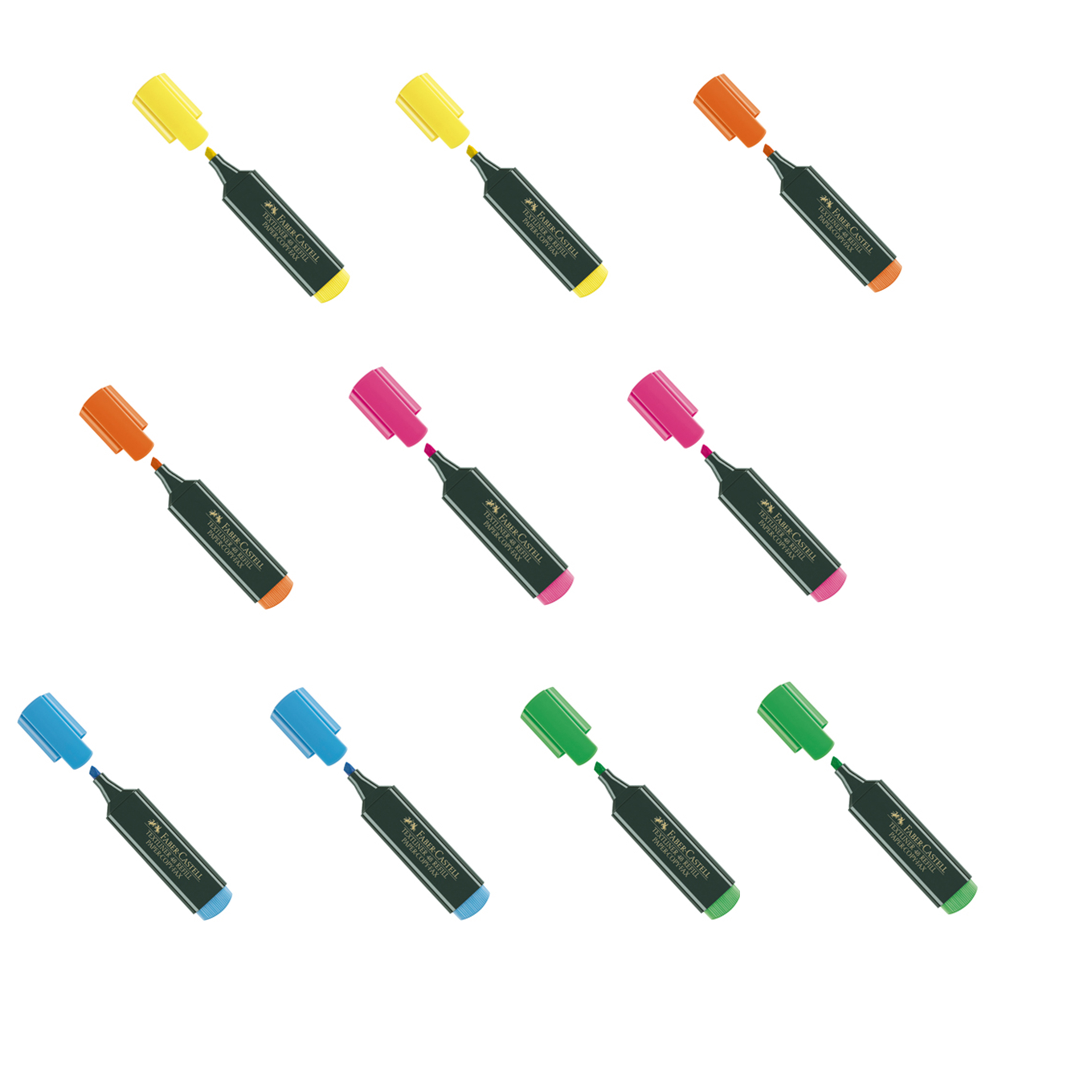 Set 10 evidenziatori Faber - 2 x colore Foto prodotto