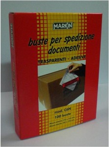 BUSTE ADESIVE PER SPEDIZIONE DOCUMENTI 100 pz. Foto prodotto