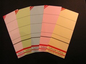 ETICHETTA PER REGISTRATORI ROSA Foto prodotto